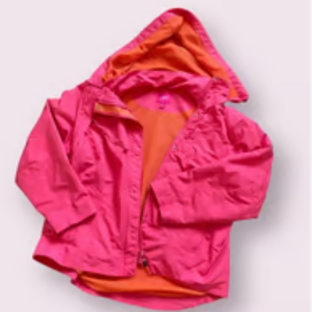 J Jill Multi Use Hooded Windbreaker Jacket